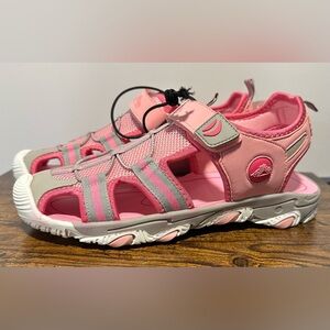 Thereabouts Big Girls Pink Ripple Sandals NWT Size 6